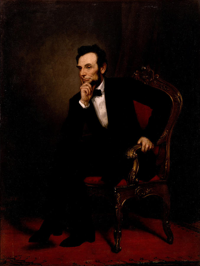 Abraham Lincoln, 1869 Painting by Vincent Monozlay