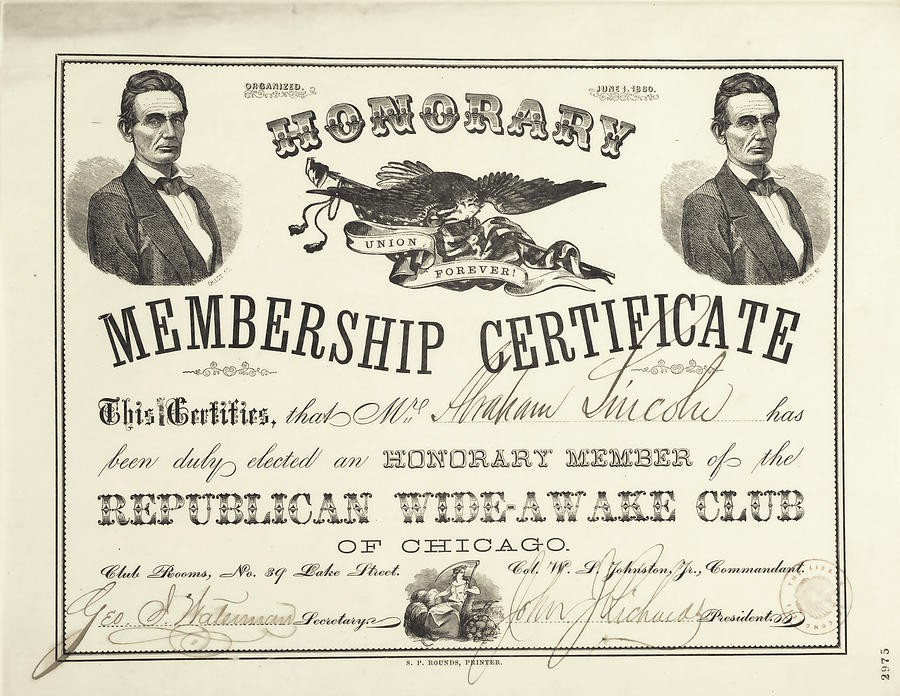 Abraham Lincoln Certificate - remastered Photograph by Carlos Diaz
