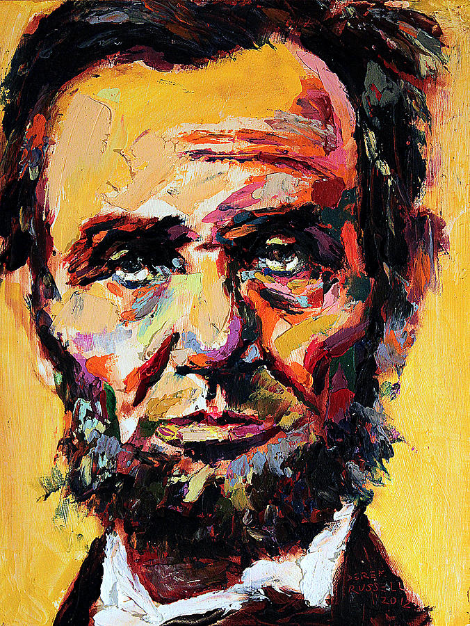 Abraham Lincoln Painting by Derek Russell