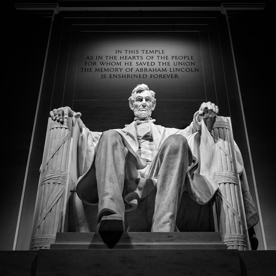 Abraham Lincoln monument Photograph by Mihai Andritoiu