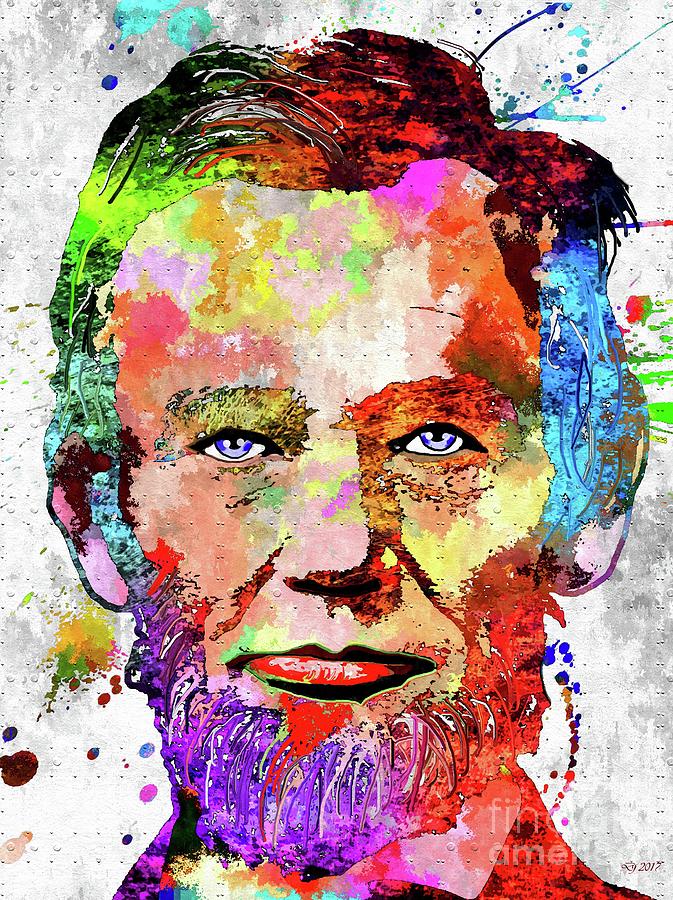Abraham Lincoln Portrait Mixed Media