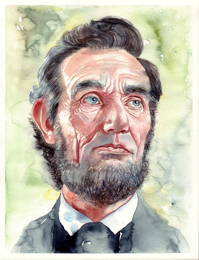 Abraham Lincoln Painting - Abraham Lincoln portrait by Suzann Sines