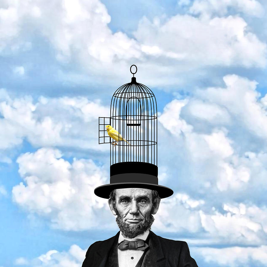 Abraham Lincoln Presidential Canary Digital Art by Garaga Designs