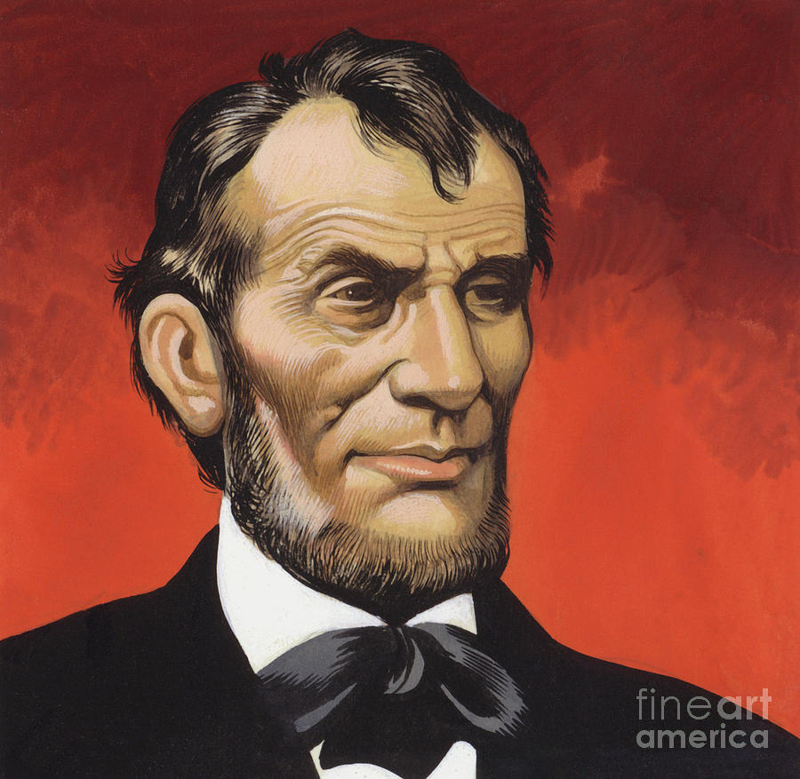 Abraham Lincoln Painting by Ron Embleton