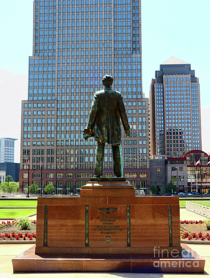 Abraham Lincoln Statues View of Cleveland  2078 Photograph by Jack Schultz