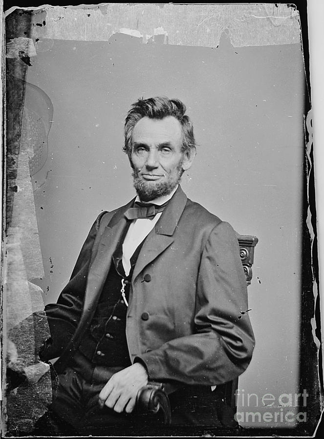 Abraham Lincoln vintage photo Photograph by Vintage Collectables