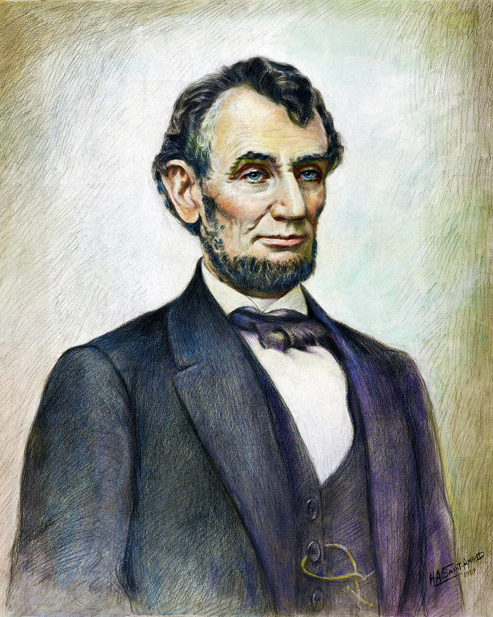Abraham Lincoln Drawing by Orchard Arts