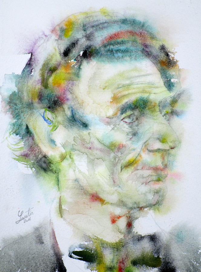 ABRAHAM LINCOLN - watercolor portrait.4 Painting by Fabrizio Cassetta