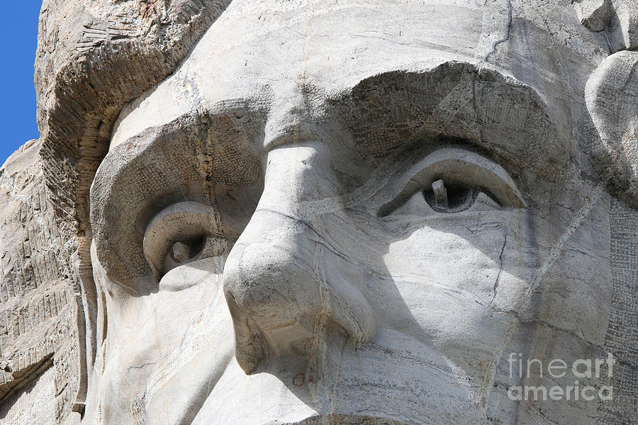 Abraham Lincolns Eyes Mount Rushmore 8785 Photograph by Jack Schultz