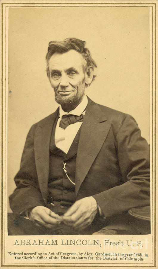 Abraham Lincolns Last Portrait Sitting Photograph by Science Source