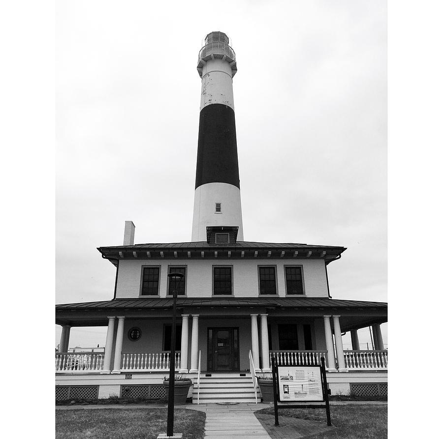 Black And White Photograph - Absecon Lighthouse by Shaina Nunez