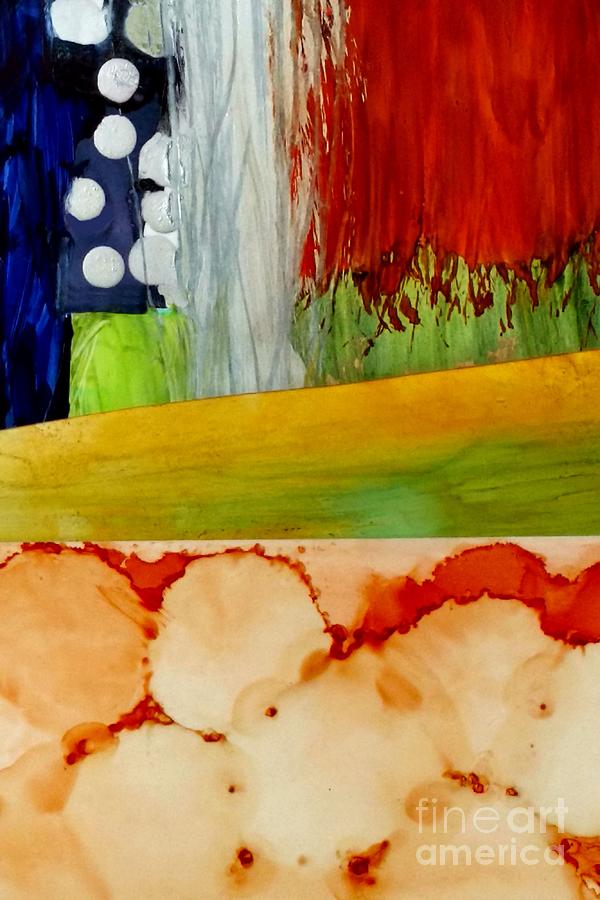 Abstract Painting - Abstract 1 - Alcohol Ink Collage by Patricia Strand Abstract Painting - Abstract 1 - Alcohol Ink Collage by Patricia Strand