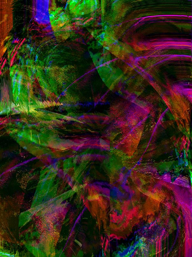Colorful Digital Art - Abstract 11 by Kendall Eutemey