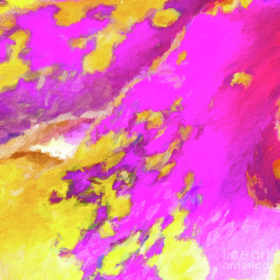 Abstract 123 digital oil painting on canvas full of texture and brig Digital Art by Amy Cicconi