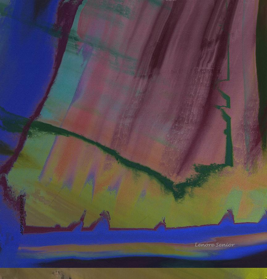 Abstract 16 - The Cliffs Mixed Media by Lenore Senior