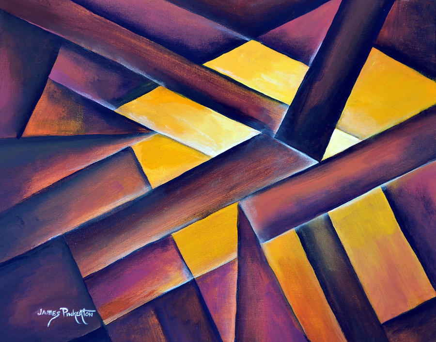 Abstract Painting - Abstract 160304 by James Pinkerton