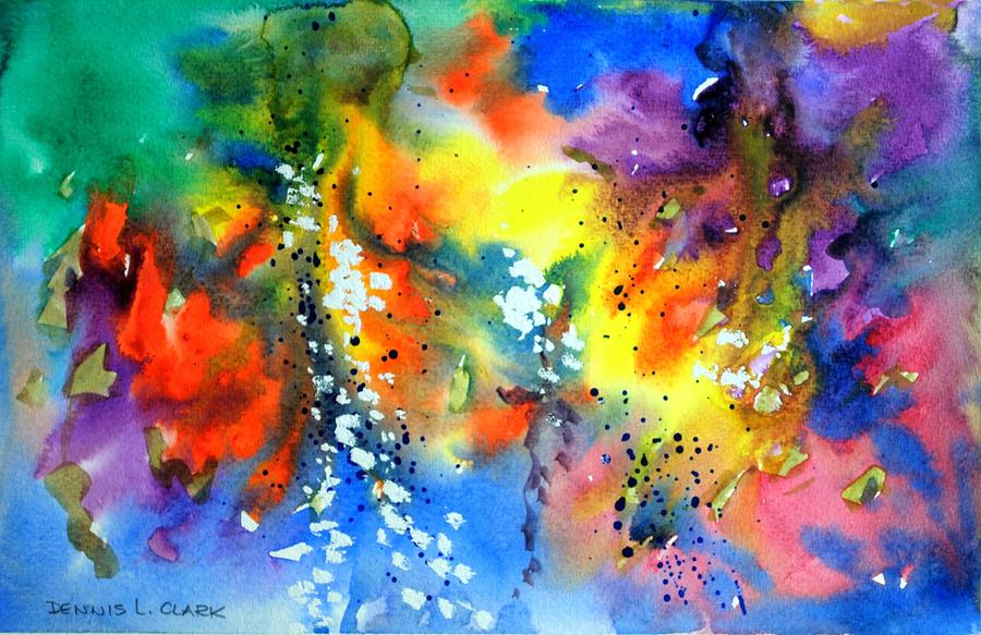 Watercolor Painting - Abstract #2 by Dennis Clark Watercolor Painting - Abstract #2 by Dennis Clark