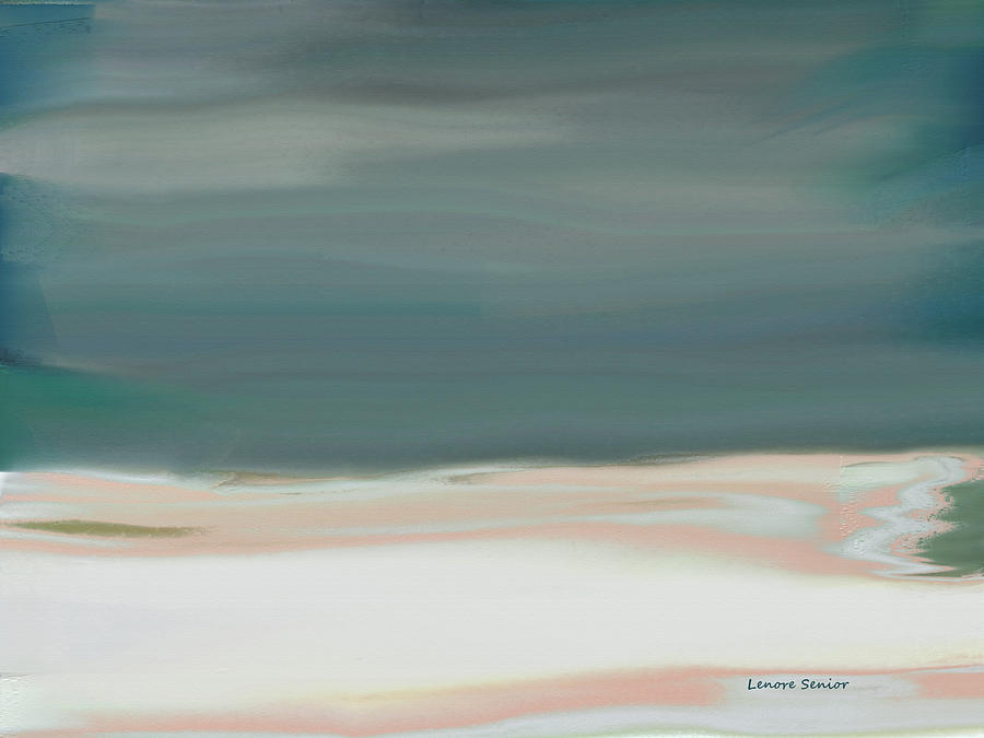 Abstract Painting - Abstract 24 - The Frozen Lake by Lenore Senior