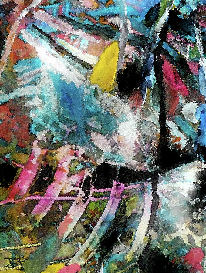 Abstract 301 - detail Painting by Jean Batzell Fitzgerald