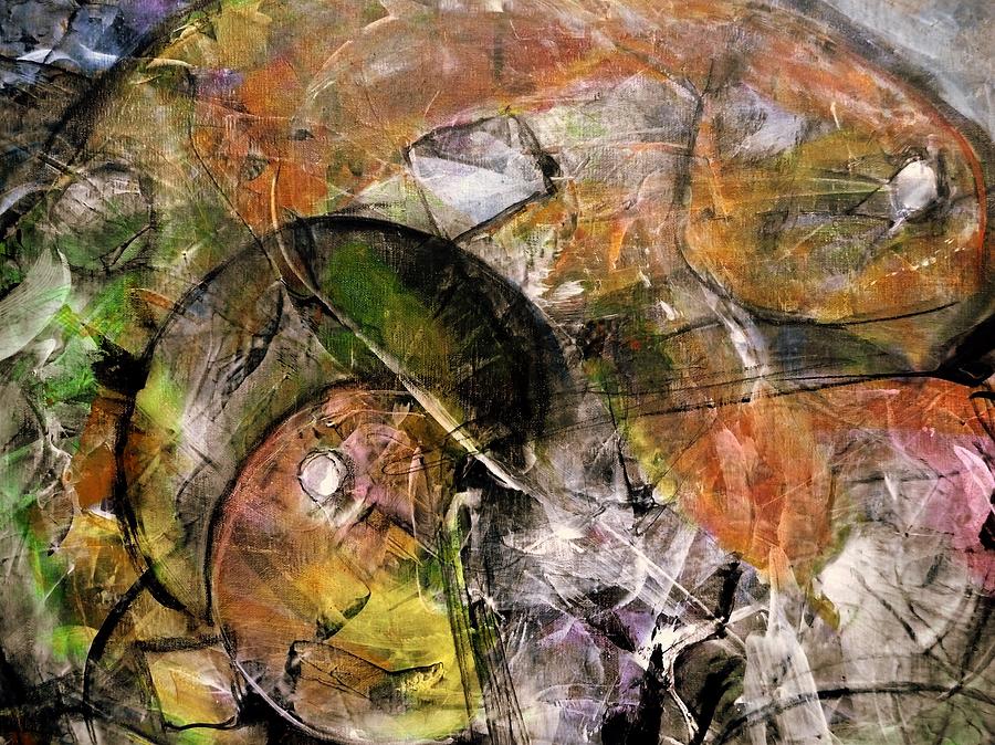 Abstract Painting - Spheres and Influence by Jim Whalen Abstract Painting - Spheres and Influence by Jim Whalen