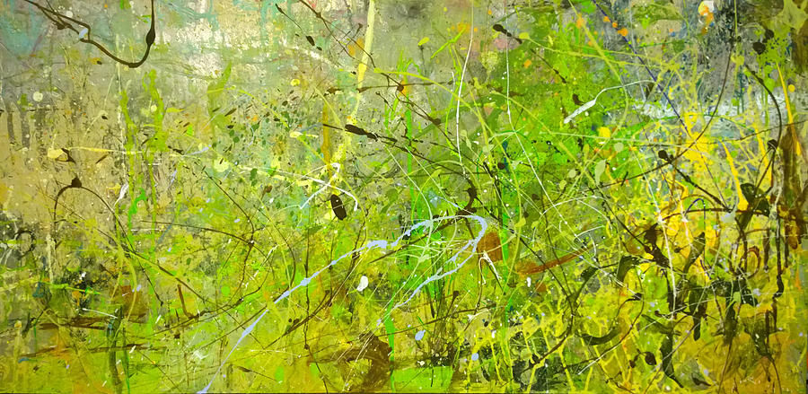 Abstract #42515b or Marsh Life Painting by Robert Anderson