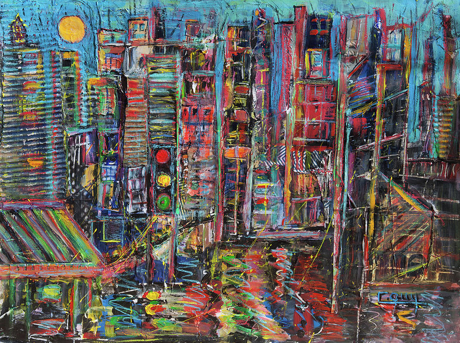 New York Mixed Media by Charleine Guy | Fine Art America