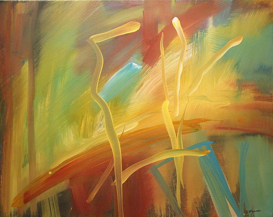 Spring Painting - Abstract #5 by Ethel Vrana