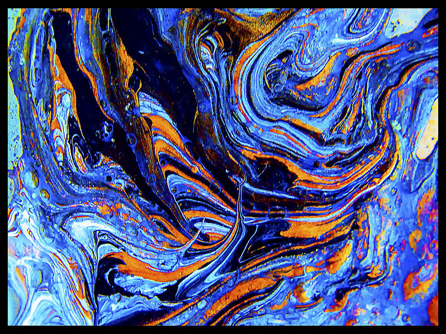 Life Flowing -Abstract Acrylic Painting-Mix media #2 Mixed Media by Renee Anderson