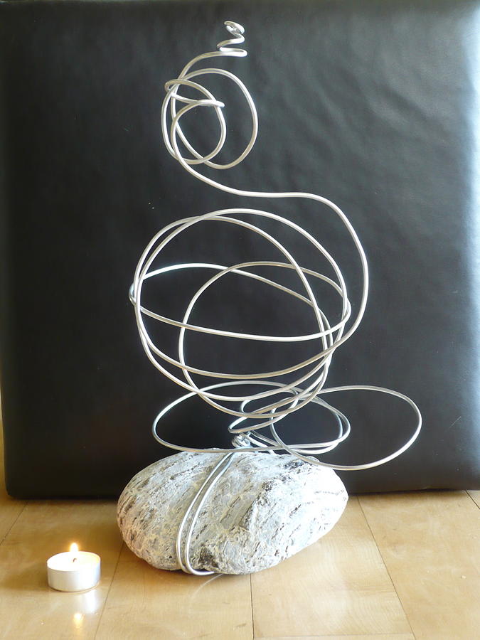 Abstract Aluminum Sculpture by Live Wire Spirit