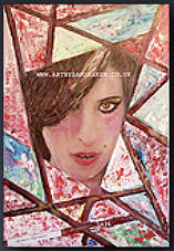 Abstract Amy  Painting by Sam Shaker
