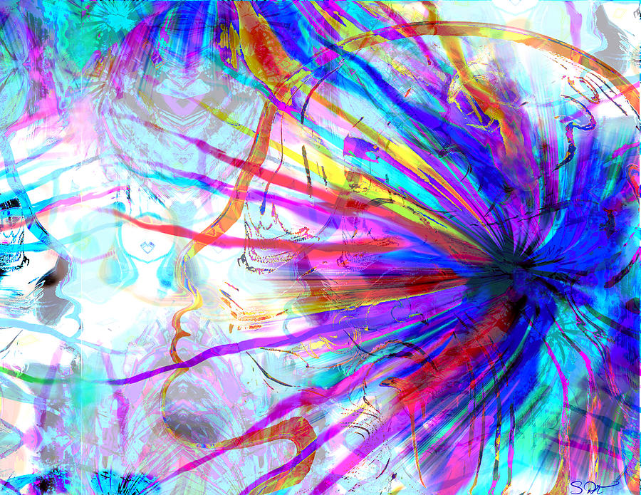 Abstract Angels Of Thought Digital Art by Abstract Angel Artist Stephen K