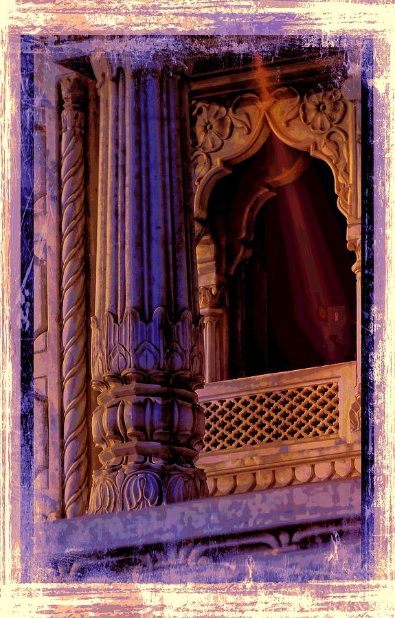 Abstract Art Purple Window Exotic Travel India 1e Photograph by Sue Jacobi