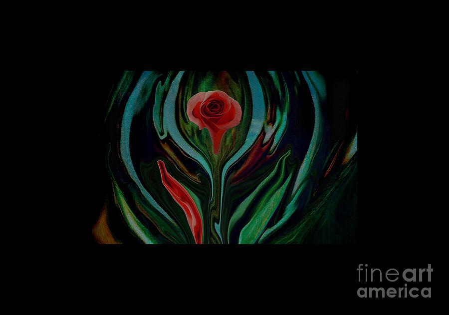 Rose Digital Art - abstract Art The Rose A Symbol Of Love  by Sherris - Of Palm Springs