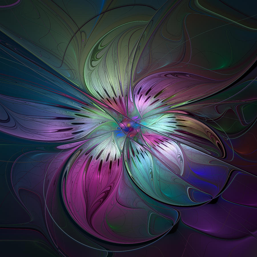 Abstract Digital Art - Abstract Art with bold Colors by Gabiw Art