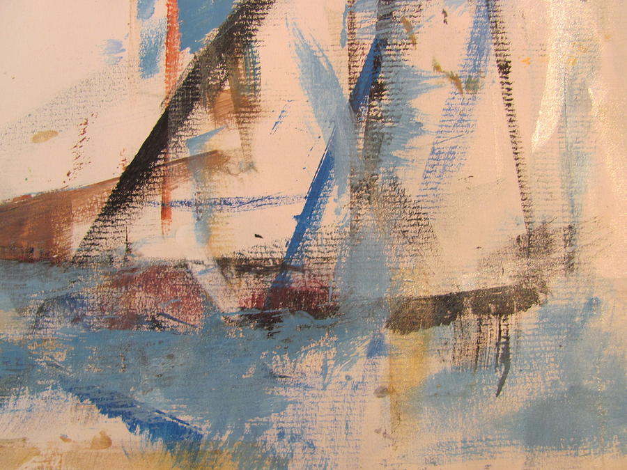Abstract At Sea 1 Painting by Anita Burgermeister