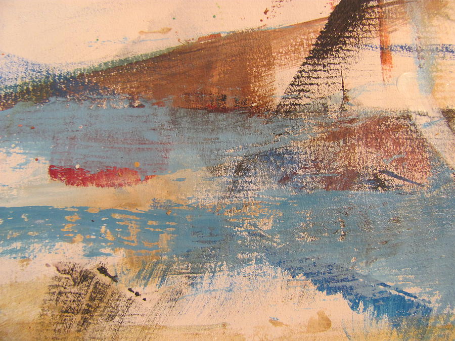 Abstract At Sea 2 Painting by Anita Burgermeister