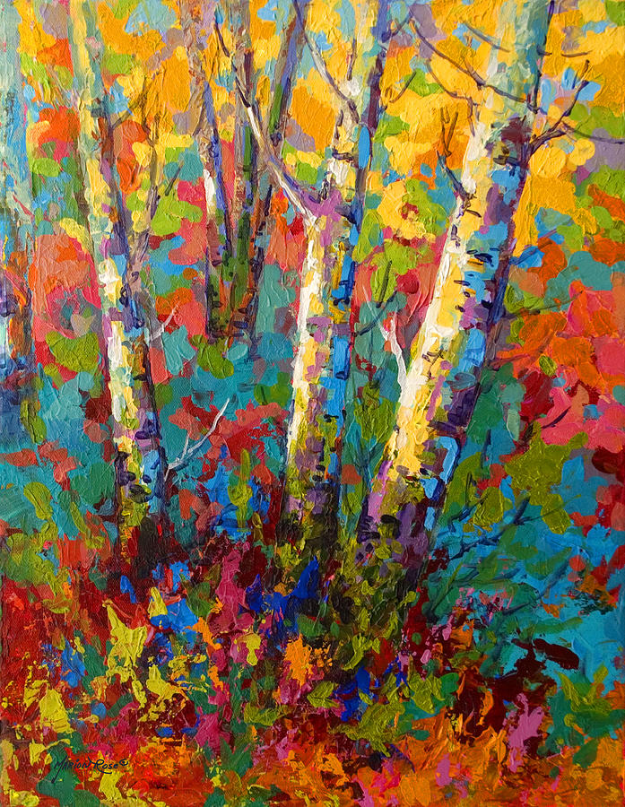 Tree Painting - Abstract Autumn II by Marion Rose