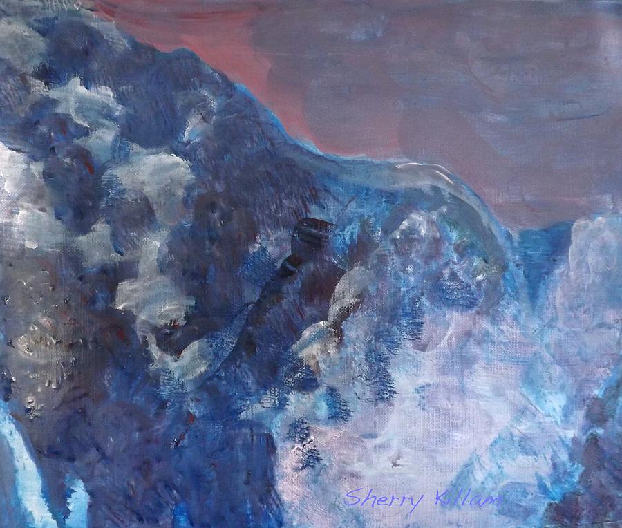 Abstract Backdrop Painting by Sherry Killam