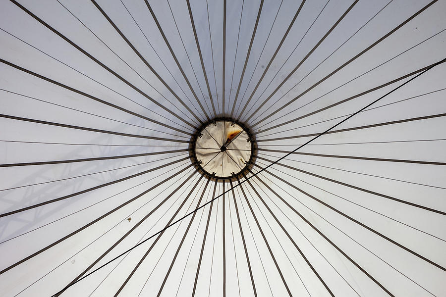 Abstract Photograph - Abstract Background Of Tent Ceiling by Artur Bogacki