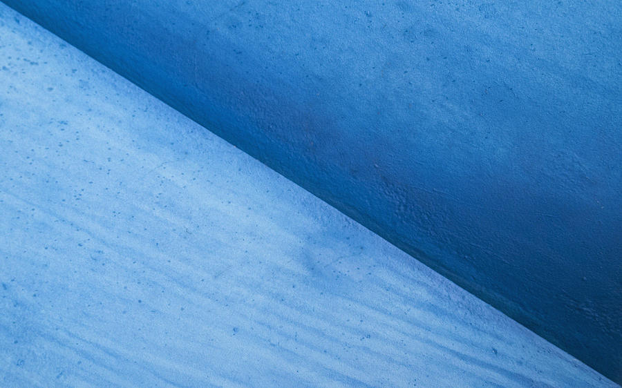 Abstract blue diagonal. Photograph by John Paul Cullen