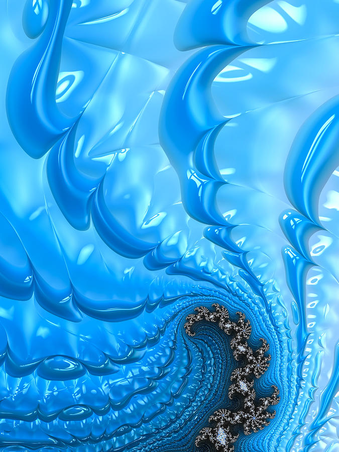 Abstract blue winter fractal Photograph by Matthias Hauser