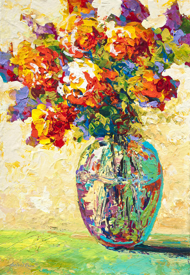 Flower Painting - Abstract Boquet IV by Marion Rose