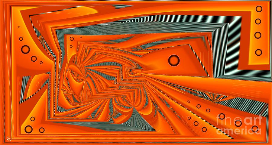 Abstract Boxed Digital Art by Ronald Bissett