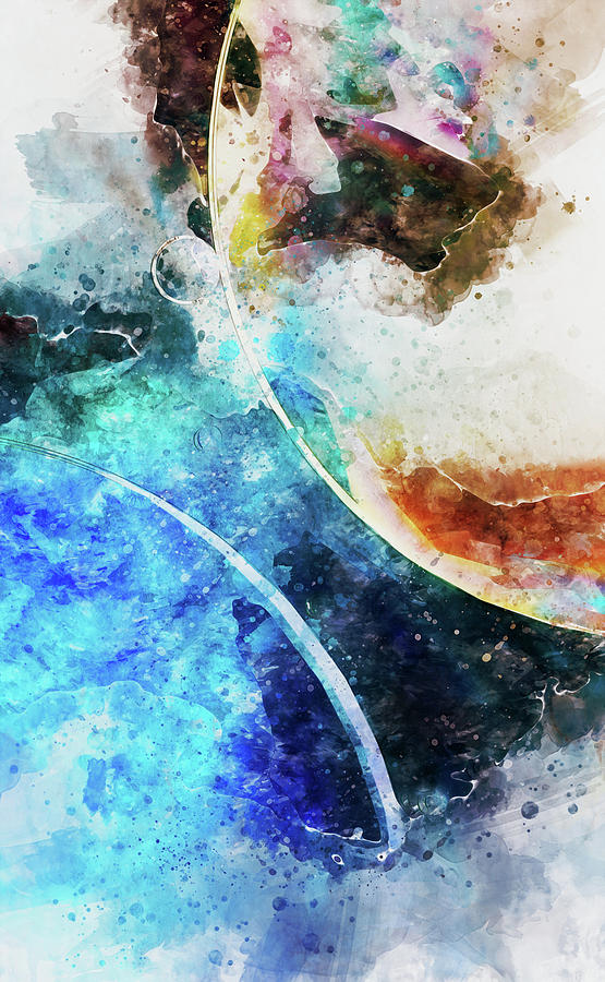Abstract Bubbles Painting by AM FineArtPrints