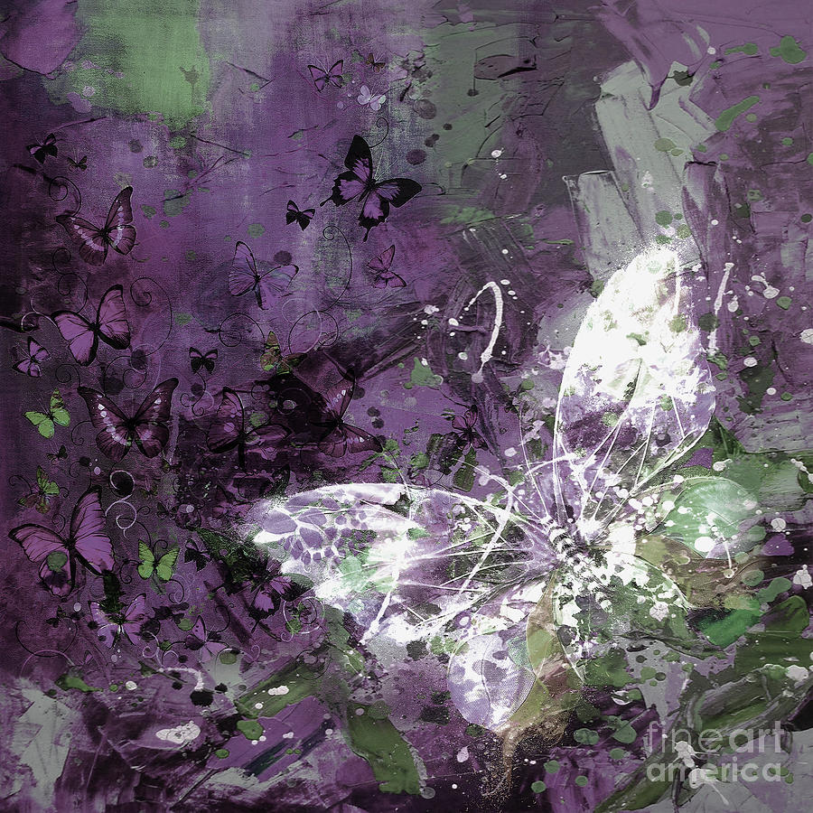 Abstract Butterfly  Painting by Gull G