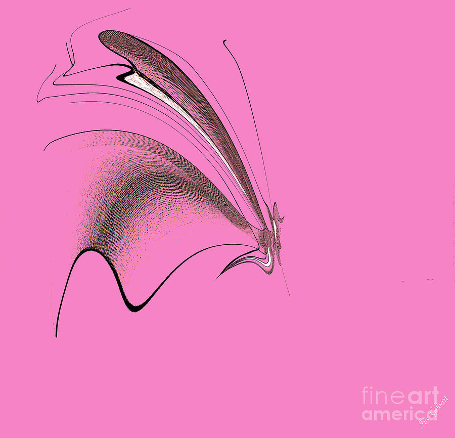 Abstract Butterfly Digital Art by Iris Gelbart