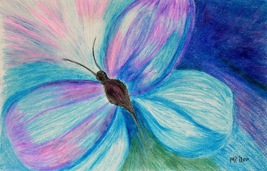 Abstract Butterfly Pastel by Maria Urso