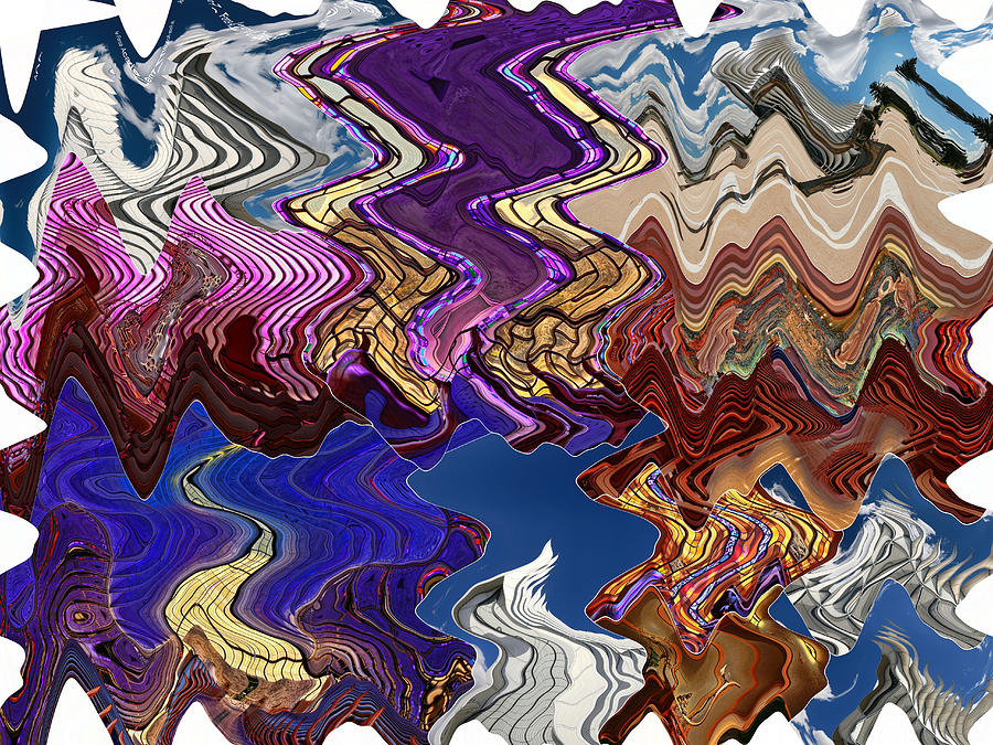 Abstract by PhotoShop 6 Digital Art by Allen Beatty
