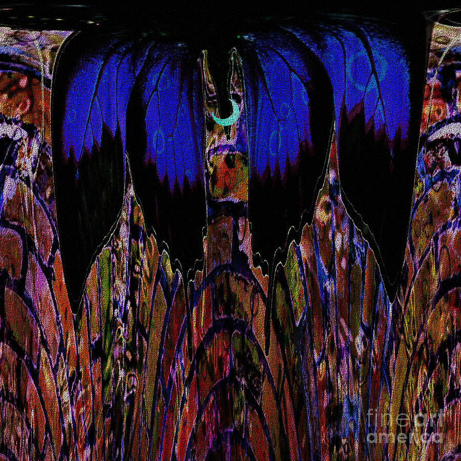 Colorful Digital Art - Abstract Cathedral Steeple by Sherris - Of Palm Springs