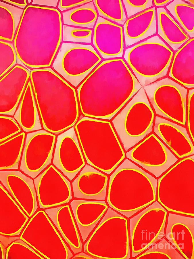 Abstract Cells 1 Painting by Edward Fielding